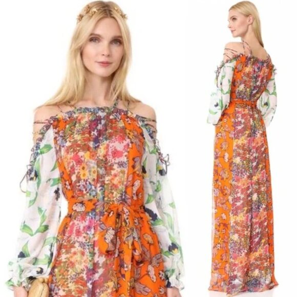 Tory Burch Runway Shasta Maxi Silk Dress - Picture 2 of 13